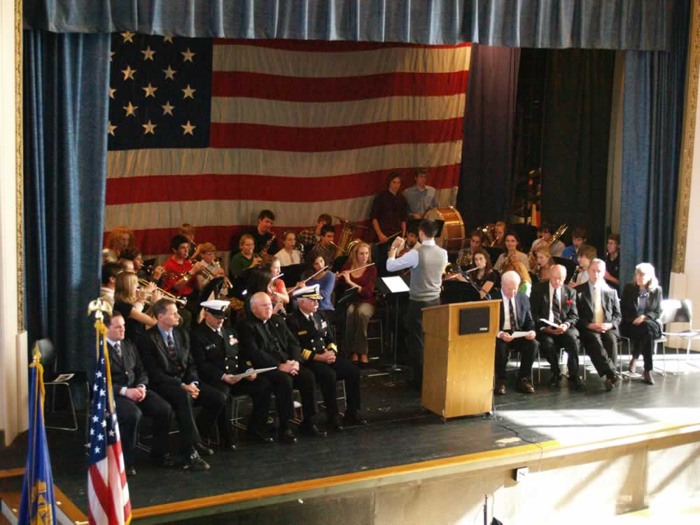 Hingham High School Band Play God Bless America 2